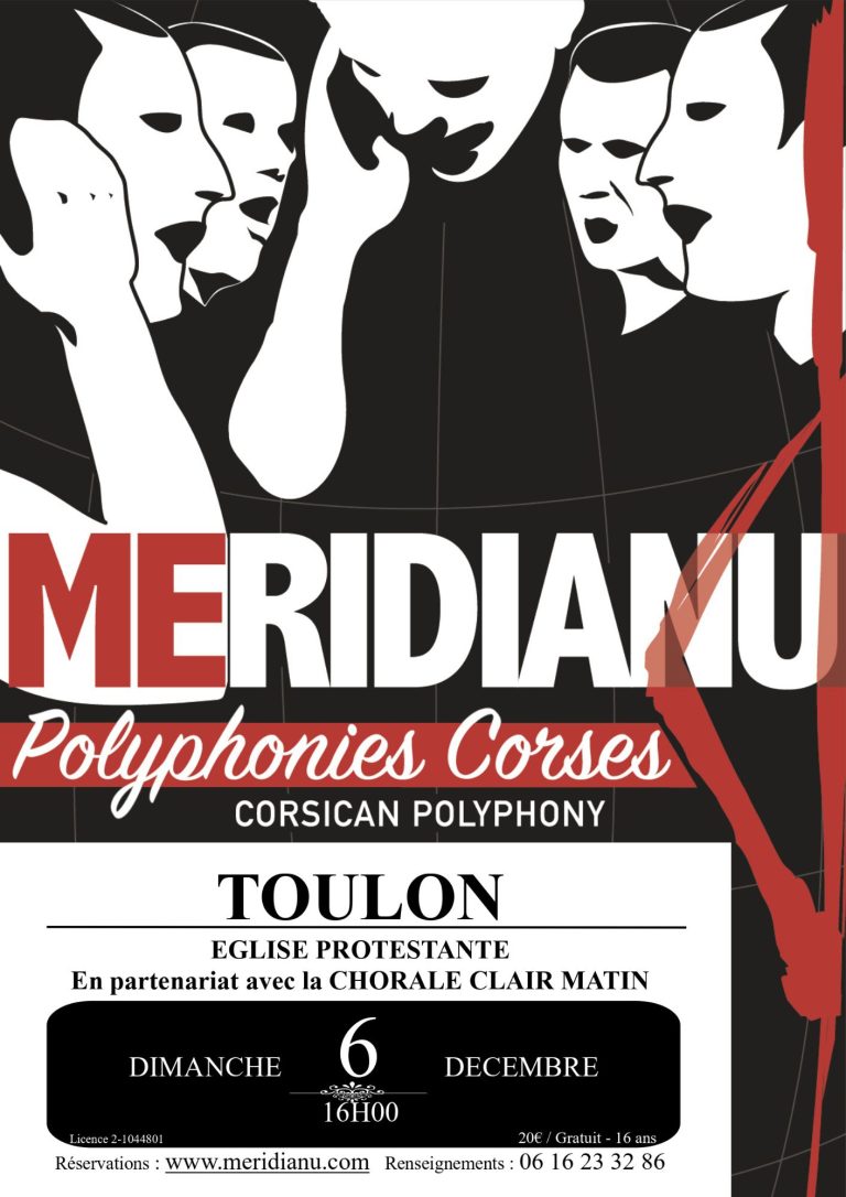 Concert Clair Matin avec le groupe Corse Meridianu